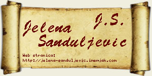Jelena Sanduljević vizit kartica